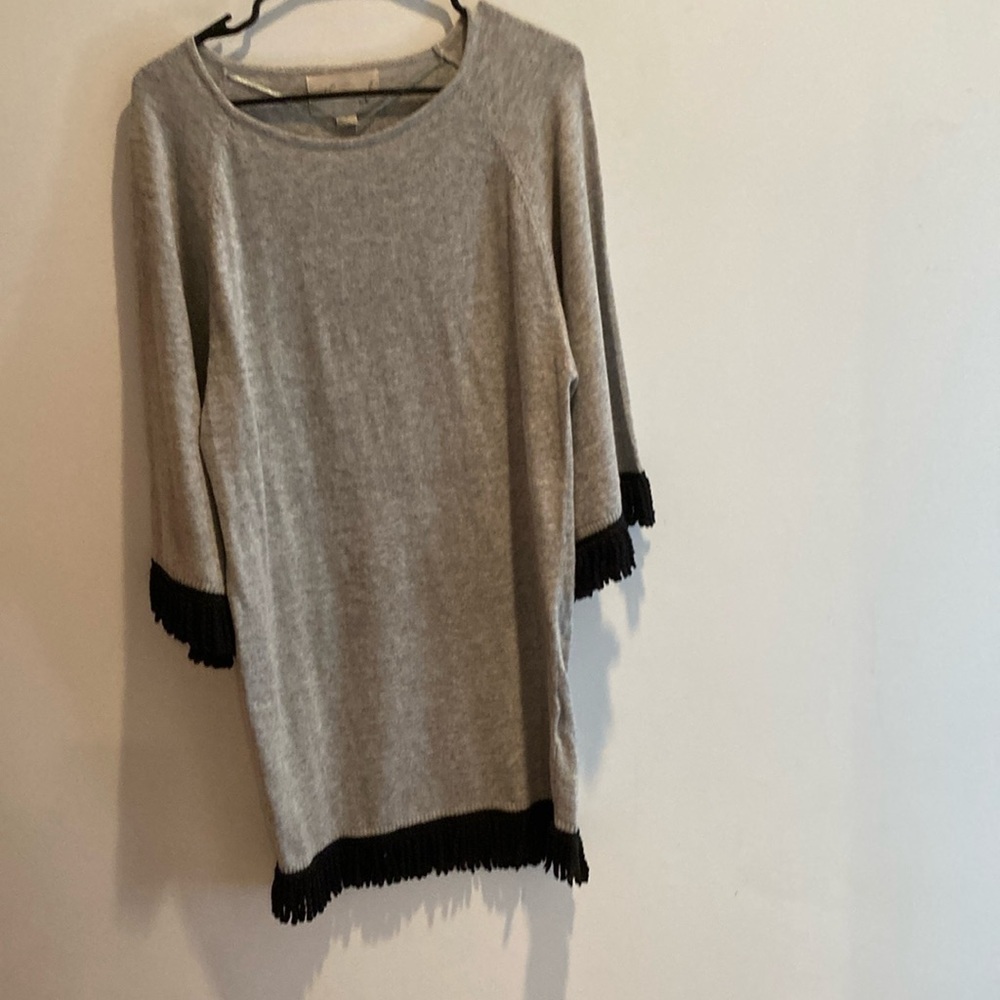 7. ETHEREAL fringe wool dress